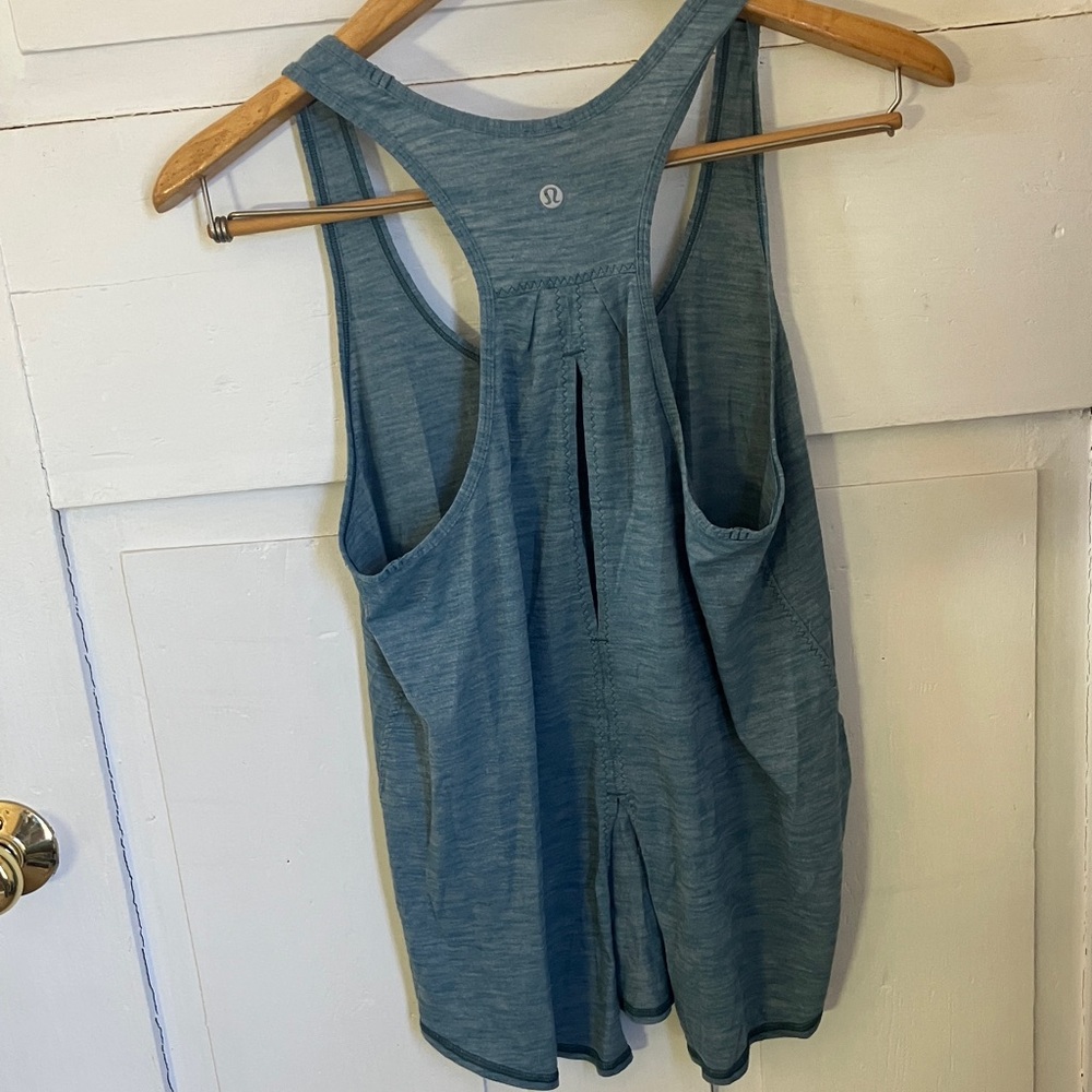 lululemon athletica Teal Racerback Tank Top